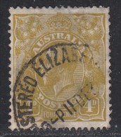 Australia 1926 Cancelled, Yellow-olive, Wmk 7, Sc# ,SG 102 - Usados