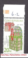 Czech Republic 2010 MNH ** Mi 658 Sc 3477 Historical Stoves. Historische Öfen. Plate Flaw DV6/2 - Unused Stamps