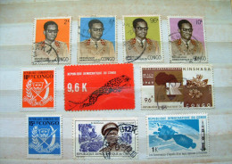 Congo (Kinshasa) 1968 - 1970 Arms Panther Coffee Space Apollo - Used