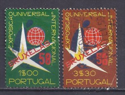 PORTUGAL - Yvert - 843/44 - Cote 1,70 € - 1958 – Brüssel (Belgien)