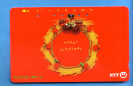 Japan Japon  Telefonkarte Télécarte Phonecard Telefoonkaart  111 - 052  Weihnachten Christmas Noel - Noel