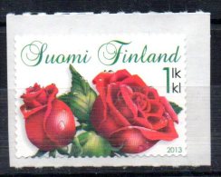 FINLANDE - FLEURS - FLOWERS - ROSES - 1 Lk - Timbre Autocollant - 2013 - - Ongebruikt