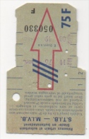 Ticket. Carte De Tram. S.T.I.B/M.I.V.B. - Europe