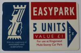 UK - Great Britain - Parking Card - Easy Park - Kingsmead & Queensmead - 5 Units - Mint - [10] Collections