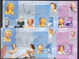 Congo 2006 Marylin Monroe 4 M/s PERFORATED ** Mnh (F4967) - Mint/hinged