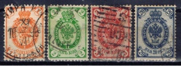 R+ Russland 1899 Mi 45-47 Wappen / SF 1901 Mi 52 Wappen - Used Stamps
