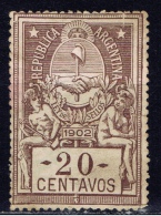 RA+ Argentinien 1902 Mi Xx Ley De Sellos - Used Stamps