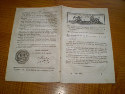 Bulletin Des Lois: Proclamation De Bonaparte. Ouverture Cession Corps Législatif. Droit D'octroi Sur Bière De Dunkerque - Décrets & Lois