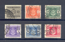 1945  SEGNATASSE FILIGR. RUOTA ALTI VALORI USATI -  WINGED WHEEL WATERMARK VERY FINE USED - Postage Due