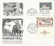 1964 - 2 ENVELOPPES FDC PHILATEC - 1960-1969