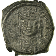 Monnaie, Maurice Tibère, Demi-Follis, Thessalonique, TTB, Cuivre - Byzantium