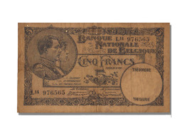 Billet, Belgique, 5 Francs, 1931, 1931-05-06, KM:97b, TTB - 5 Franchi