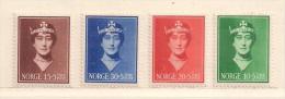 NORVEGE  ( EUNOR  - 139 )  1939  N° YVERT ET TELLIER  N° 195/198     N** - Unused Stamps