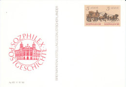 DDR 1985  Sonderpostkarte Zur Briefmarkenausstellung SOZPHILEX - Postcards - Mint