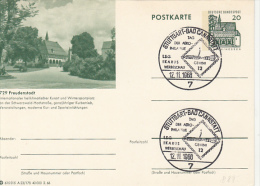 36043- FREUDENSTADT SPA TOWN, POSTCARD STATIONERY, 1966, GERMANY - Illustrated Postcards - Used