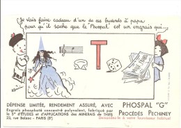 Buvard PHOSPAL "G" Procédés Pechiney Phospal Est Un Engrais (à Vous De Décoder Le Rébus) - Agricoltura