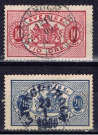 S+ Schweden 1874 1891 Mi 5 15 Dienstmarken Wappen - Officials