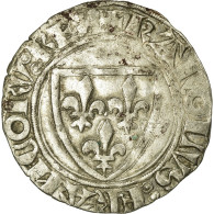 Monnaie, France, Blanc, Romans, TTB, Billon, Duplessy:377A - 1380-1422 Carlos VI El Bien Amado