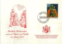 2954    Tarjeta    Liechtenstein   Vaduz 2003 - Cartas & Documentos