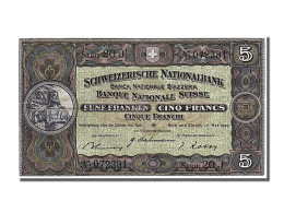 Billet, Suisse, 5 Franken, 1939, 1939-05-17, TTB - Switzerland