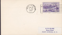 United States Slogan Flamme WEST PLAINS Mo. 1952 Card Carte Kansas City - Missouri Centennial Timbre - Altri & Non Classificati