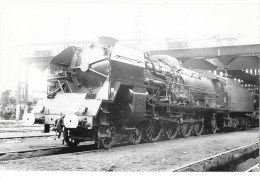 LOCOMOTIVE A VAPEUR Photographie Format Cpa Machine à Vapeur De La SNCF - Matériel