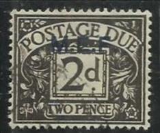 MEF 1942 M.E.F. POSTAGE DUE SEGNATASSE TASSE TAXE 3 P 3d USATO USED OBLITERE´ - Occ. Britanique MEF