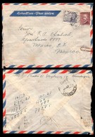 E)1947 CZHESCHOSLOVAKIA, AVIATOR, EDVARD BENES, AIRMAIL, CIRCULATED COVER TO MEXICO, RARE DESTINATION, XF - Luftpost