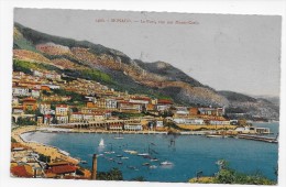 (RECTO / VERSO) MONACO - N° 1406 - LE PORT VUE SUR MONTE CARLO - BEAU CACHET - CPA - Hafen