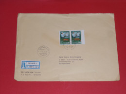 Island Iceland Einschreiben Registered Envelope 1971 Reykjavik Hummer Lobster Crab Fisch Fish - Briefe U. Dokumente