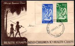 NEW ZEALAND 1949 - Health Stamps FDC Cancelled At New Plymouth - Brieven En Documenten
