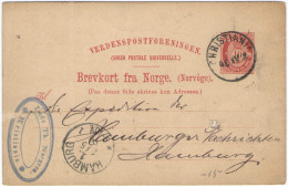 NORVEGIA - NORGE - NORWAY - 1899 - 10 - Postkaart - Carte Postale - Post Card - Intero Postale - Entier Postal - Post... - Entiers Postaux