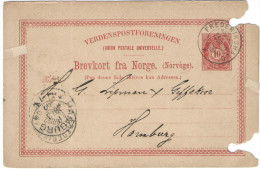NORVEGIA - NORGE - NORWAY - 1892 - 10 - Postkaart - Carte Postale - Post Card - Intero Postale - Entier Postal - Post... - Postal Stationery