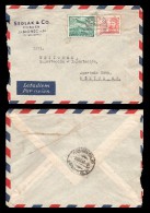 E)1947 CZHESCHOSLOVAKIA, AVIATOR, AIRPLANE, AIR MAIL, CIRCULATED COVER TO MEXICO, RARE DESTINATION, XF - Poste Aérienne