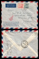 E)1947 CZHESCHOSLOVAKIA, AVIATOR,MILITARY, AIR MAIL, CIRCULATED COVER TO MEXICO, RARE DESTINATION, XF - Luftpost