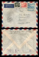 E)1950 CZHESCHOSLOVAKIA, AVIATOR, AIRPLANE, AIR MAIL, CIRCULATED COVER TO MEXICO, RARE DESTINATION, XF - Poste Aérienne