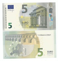 5 EURO DRAGHI TC IRLANDA T003 .. UNC RARA - 5 Euro