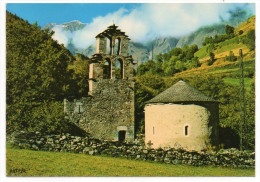 ARAGNOUET--1986--La Chapelle Des Templiers ,cpm N°K.45 éd  Artpyr--cachet "Grottes De Lombrives-09" - Aragnouet