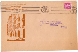 LETTRE TARIF IMPRIMER AFFRANCHIE A 20 C SEMEUSE DE PARIS - Tarifas Postales