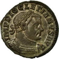 Monnaie, Dioclétien, Follis, Trèves, TTB+, Cuivre, Cohen:108 Var. - La Tétrarchie (284 à 307)