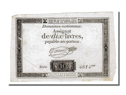 Billet, France, 10 Livres, 1792, Taisaud, SUP, KM:A66b, Lafaurie:161.b - Assignats