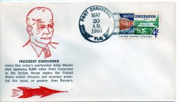 ★ US - MERCURY PROGRAM - EISENHOWER - ATLAS MISSILE SHOT SPANNING 9.000 MILES - 1960 - RARE COVER (1710A) - Etats-Unis