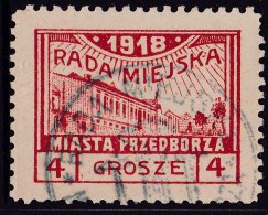 POLAND 1918 Przedborz Local Fi 8B T.3 Signed Petriuk Used ZL10 - Variedades & Curiosidades