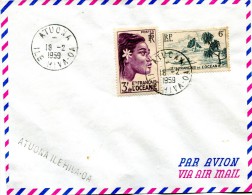 Polynésie - Cad ATUONA  ILE HIVA-OA - Février 1959 - R 2264 - Lettres & Documents