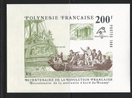 Polynésie Française BF 15 "bicentenaire De La Révolution Française" Neuf ** - Blokken & Velletjes
