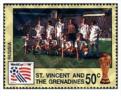 ST. VINCENT 1994 TP MNH** USA FOOTBALL WORLD CUP USA 94 . COPA DEL MUNDO DE FUTBOL. USA-94 - 1994 – États-Unis