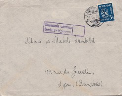 LETTRE FINLANDE 1940. CENSURE. CENSOR. ARONKYLA - LYON FRANCE -  /CLASSEUR FINLANDE 2 - Lettres & Documents