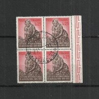 ITALY 1955 - AGRICOLTURE INSTITUTE - BLOCK OF FOUR STAMPS - USED OBLITERE GESTEMPELT USADO - 1946-60: Used