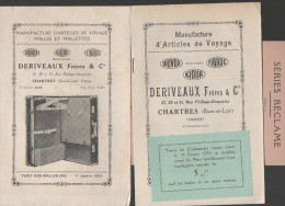 Catalogue DERIVAUX ( Bagages, CHARTRES) (3 Docs) 1935 (PPP2238) - Sports & Tourism