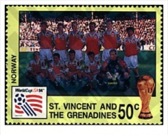 ST. VINCENT 1994 TP MNH** COLOMBIA COLOMBIE FOOTBALL WORLD CUP USA 94 . COPA DEL MUNDO DE FUTBOL. USA-94 - 1994 – États-Unis